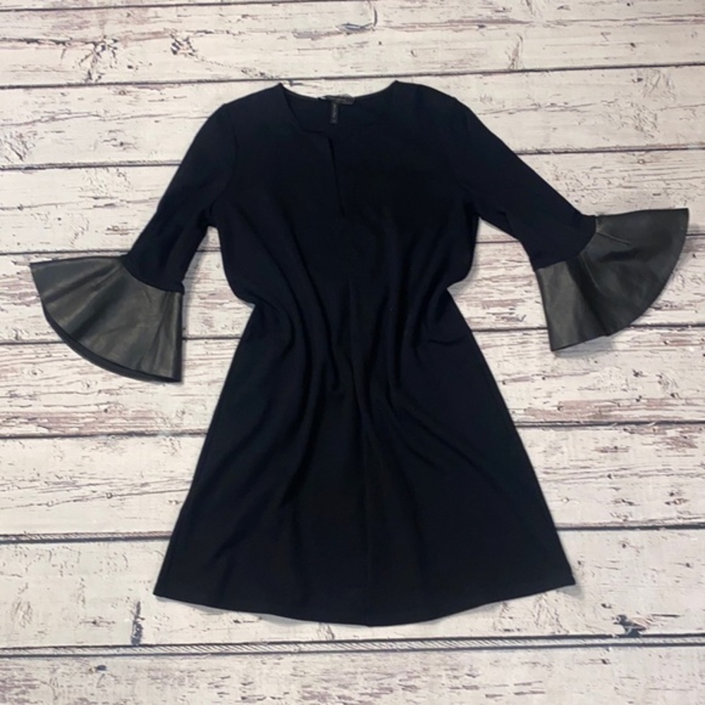 NWT BCBGMAXAZRIA Catier shirt dress faux leather
